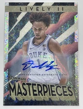 2022 BOWMAN U BOWMAN 6/25 AUTO RC Dereck Lively ll BM-2 Speckled Masterpieces 🔥