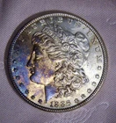 1886 Morgan Silver Dollar, Toning, Die Crack ?
