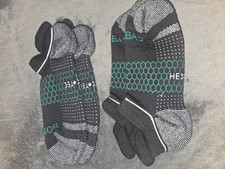Bombas Unisex S Ankle Athletic Socks Hex Tec Black 1 Pair