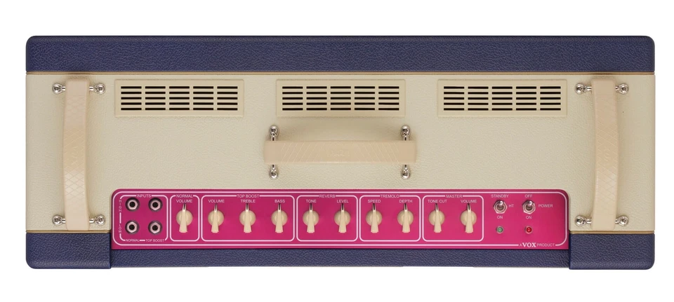 Vox AC30C2 Limited Edition 2x12” 30 Watt Combo Amplifier - Blue and Cream - Image 4 of 4