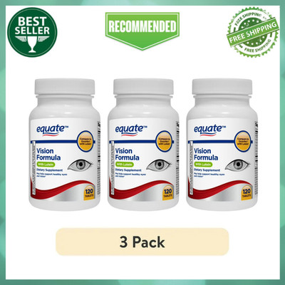 Equate Vision Formula with Lutein, Eye health and vision support Tablets 360 Ct