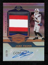 2020 Panini Plates & Patches Rookie 46/99 Jake Fromm #RPA-JF Patch Auto 5m1