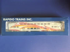 HO Scale Rapido Bilevel Commuter Car, New Mexico Rail Runner Unnumbered, 146050