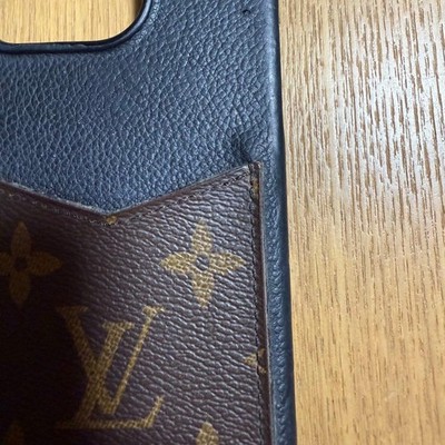 Louis Vuitton iPhone 14 Pro Case Monogram Reverse Leather LV w/Box