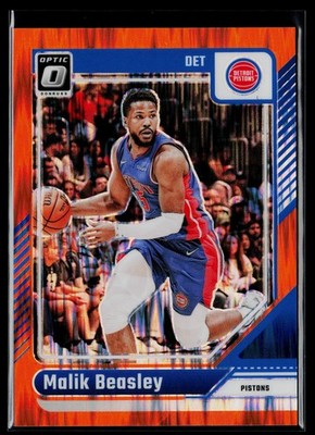 2024-25 Donruss Optic #38 Malik Beasley Orange Shock