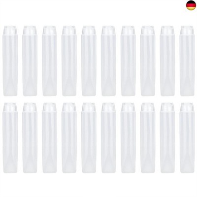 20 Stück Leere Quetschtuben, Nachfüllbare Kunststoff Quetsch Kosmetik Softtube F