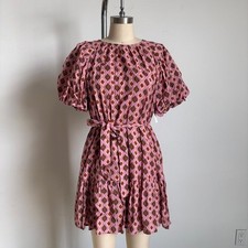 $228 NWT Velvet by Graham & Spencer “Shereen” Mini Dress in Pink Sz Small