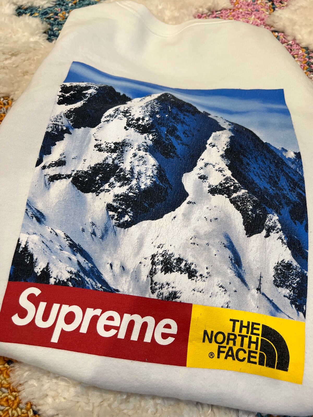 Supreme x The North Face Mountain Crewneck Sweatshirt Mens Large