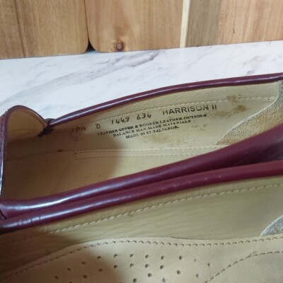 Bass Harrison Mens Size 10.5D Burgundy Leather Loafers Bass loafers harrison tassel - Gem main image 4