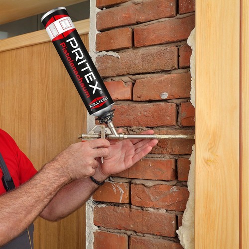 Bauschaum Set 10 x 750 ml inkl. Reiniger PU Schaum Pistolenschaum Montageschaum - Bild 4 von 7