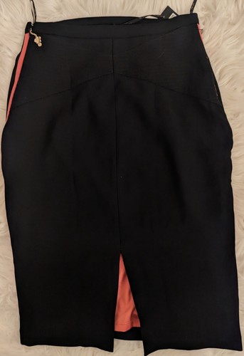 Betty Blue Black And Pink Line Skirt Nero/Corallo Pencil- Size 44 - Picture 9 of 12
