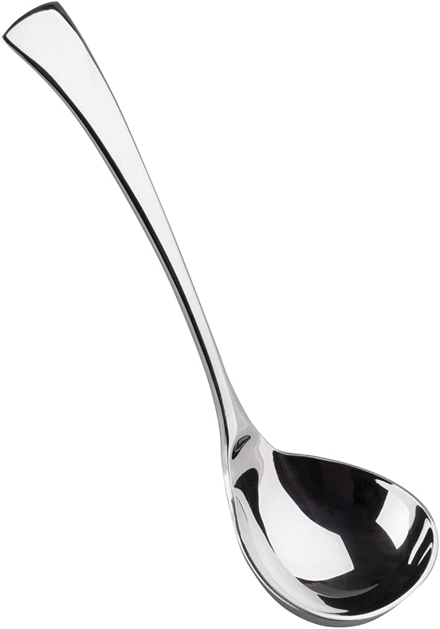 Gravy Ladle Small Sauce Ladle 18/10 Stainless Steel Small Ladle for Serving, 7.6