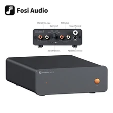 Fosi Audio Box X5 Phono Preamp for MM&MC Cartridge Turntable 4-Level Gain Solid