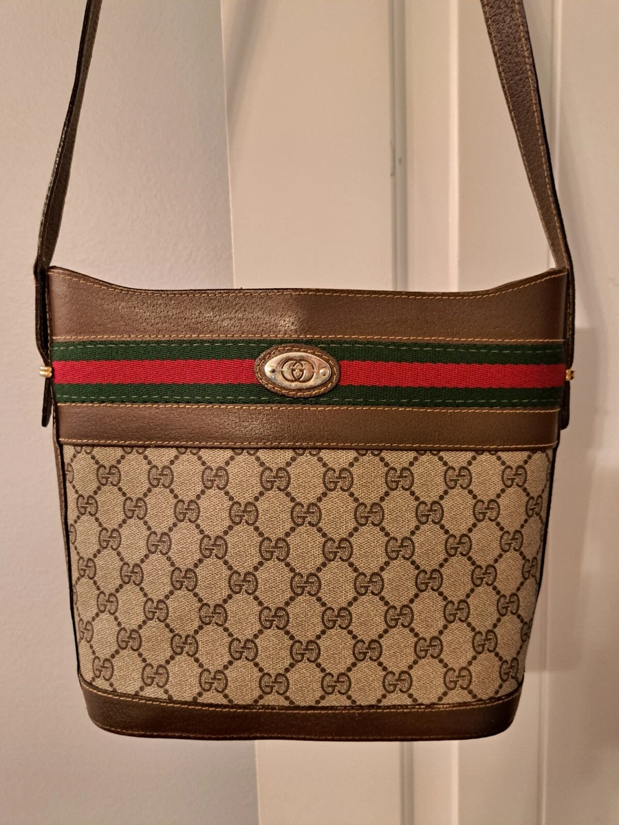 Gucci Coated Canvas Monogram Bag - Vintage Lux