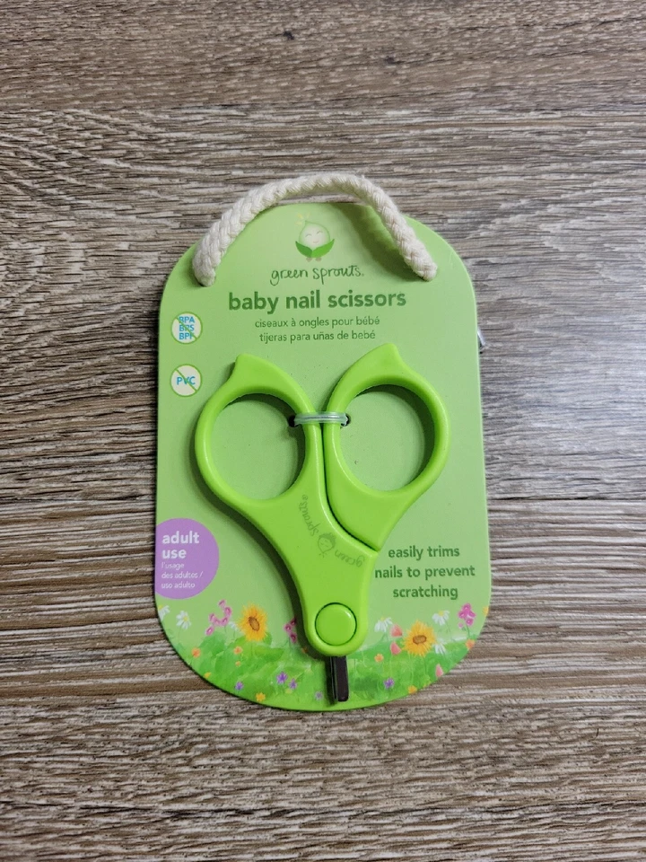 NEW - Green Sprouts Baby Nail Scissors BPA PVC Free - Image 2 of 4