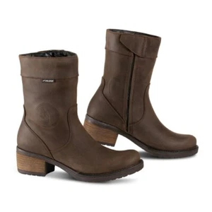 Falco Ayda 2 Ladies Motorcycle Boots Womens Brown Ce High Heeled