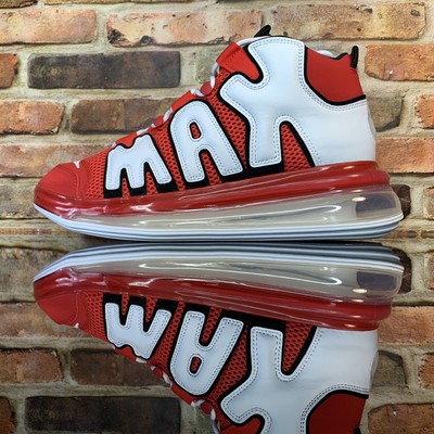 nike uptempo 720 red white black