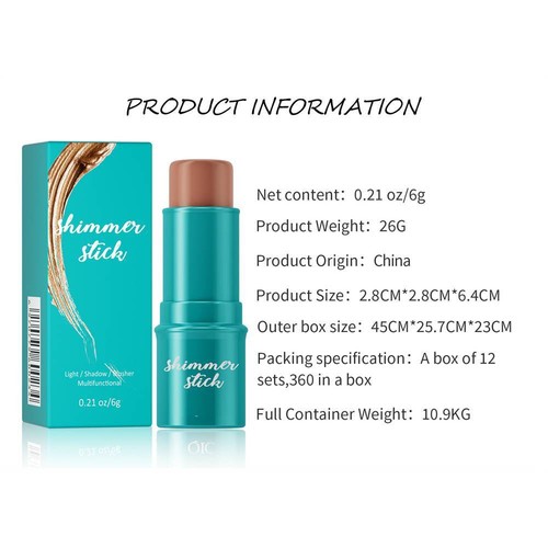 Highlight Concealer Contour Makeup Stick Blush Bronzer Shadow Stick Makeup 2024 - Picture 7 of 15