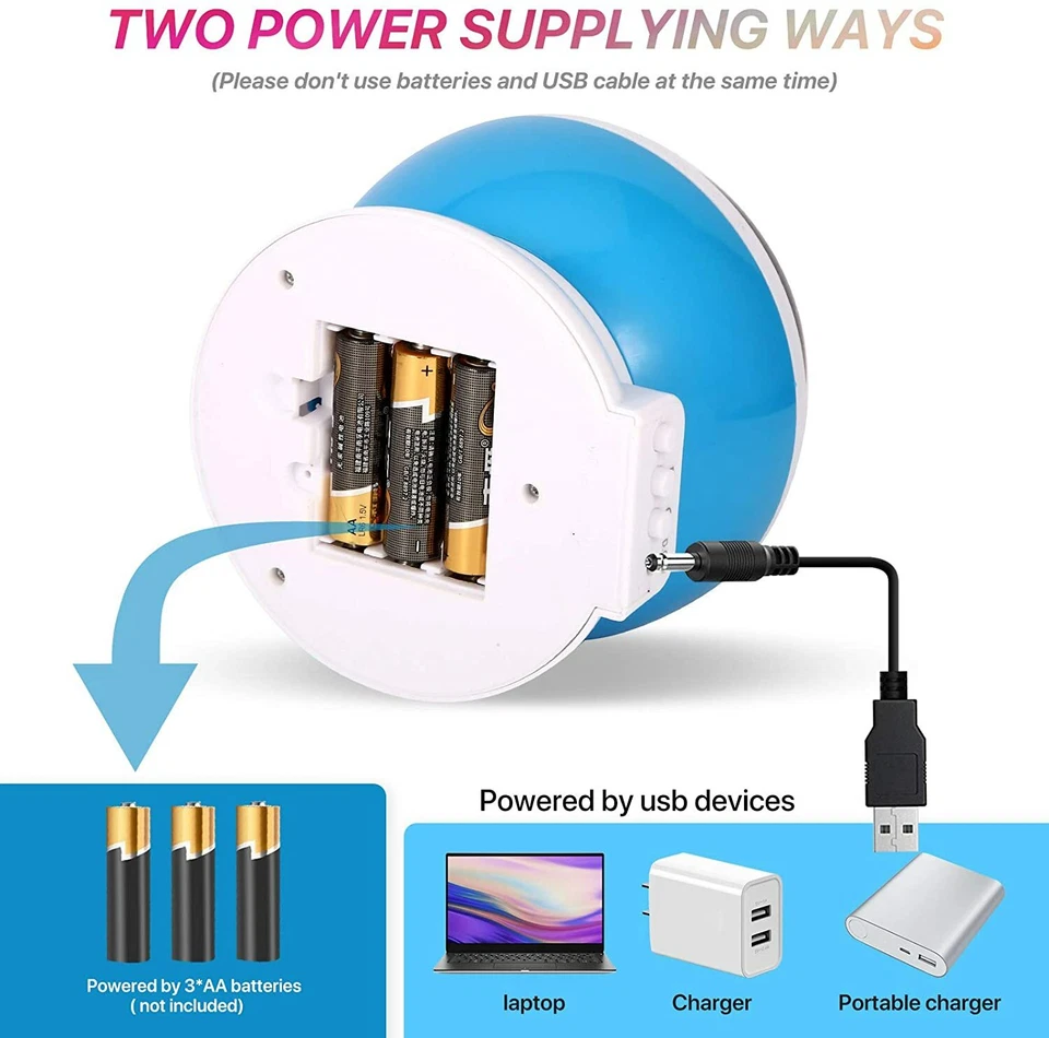 Lámpara Luz Nocturna Juguetes LED Para Niños Proyector Estrella De Luna Foto 4 de 4