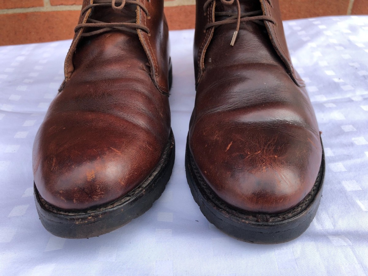 Bostonian Men Brown Leather lace up Ankle Boots Shoes size  display picture 3