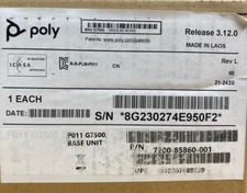 Poly Polycom G7500 4K Ultra HD Video Conferencing Codec (P/N: 7200-85860-001)