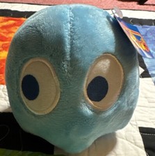 Rare Ms Pac Man Ghost Plush Inky Blue CYAN Bandai Namco Toy Factory