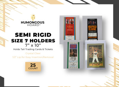 (25) Humongous Hoard Semi Rigid Size 7 Cabinet T3 Postcard Oversize 7 x 10''