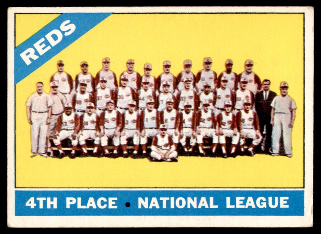 1966 Topps #59 Reds Team Card VG **GPL84** | eBay