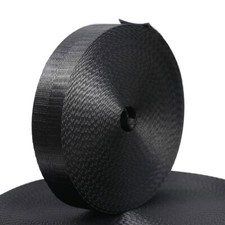 1 Roll 22 Yards 1 Inch Wide Black Nylon Heavy Duty Webbing Strap US Stock 
