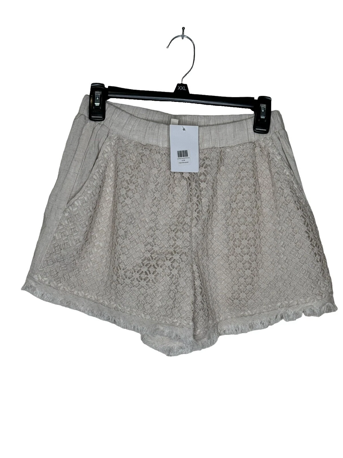 Lace Solid Shorts for Women