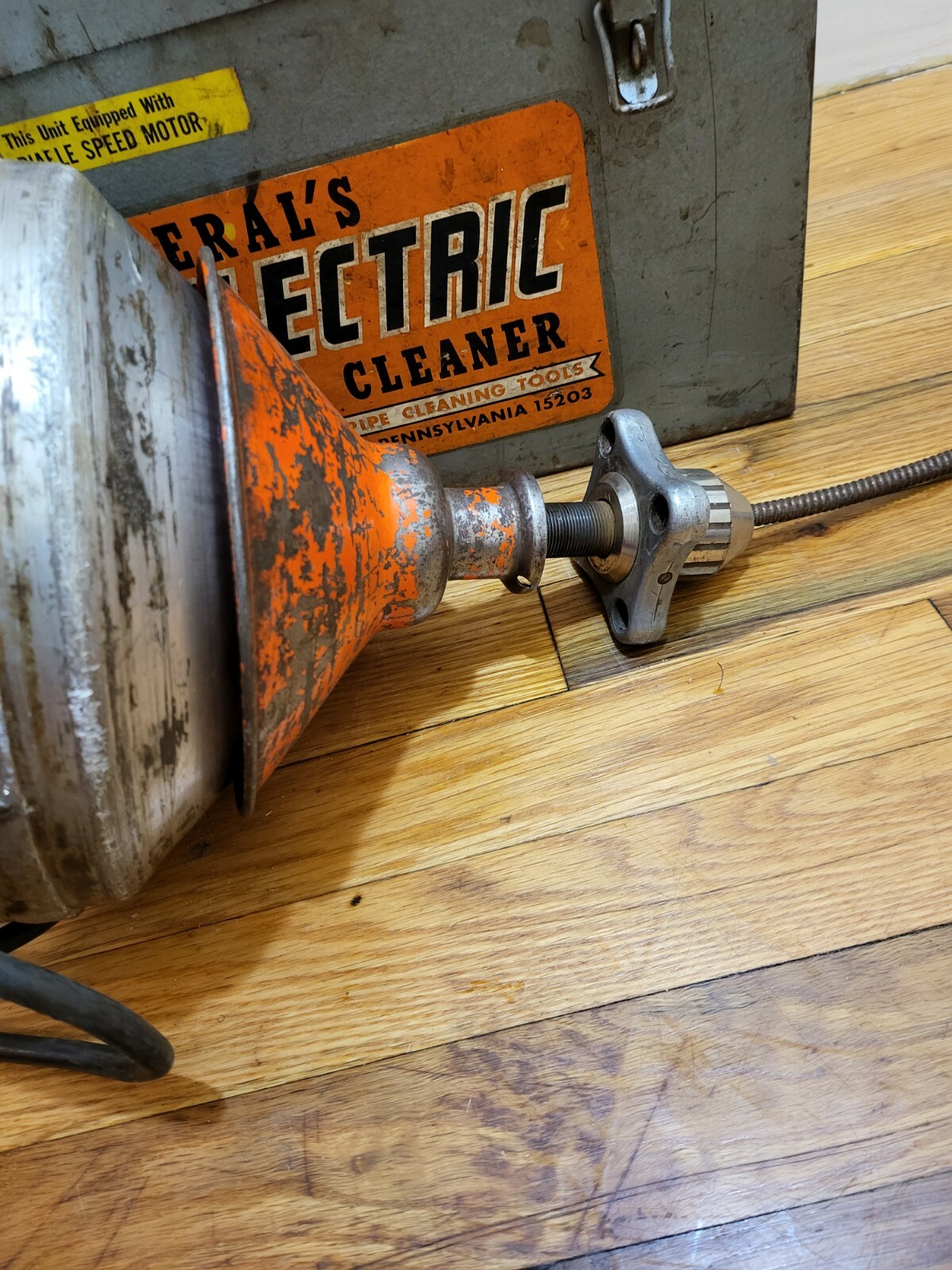 General Handylectric Power Drain Cleaner Machine.Made in USATested