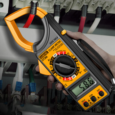 Digital AC DC Voltage Current Tester 1999 Counts Clamp Ammeter Resistance Meter