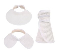 NEW Zgilywr UPF 50 Packable Crushable Roll Up Wide Brim Sun Visor Beach Hat