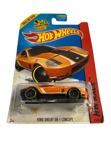 Hot Wheels FORD SHELBY GR-1 CONCEPT Lote de 2 Coches Originales Fundidos a Presión Negro/Naranja - Imagen 3 de 8