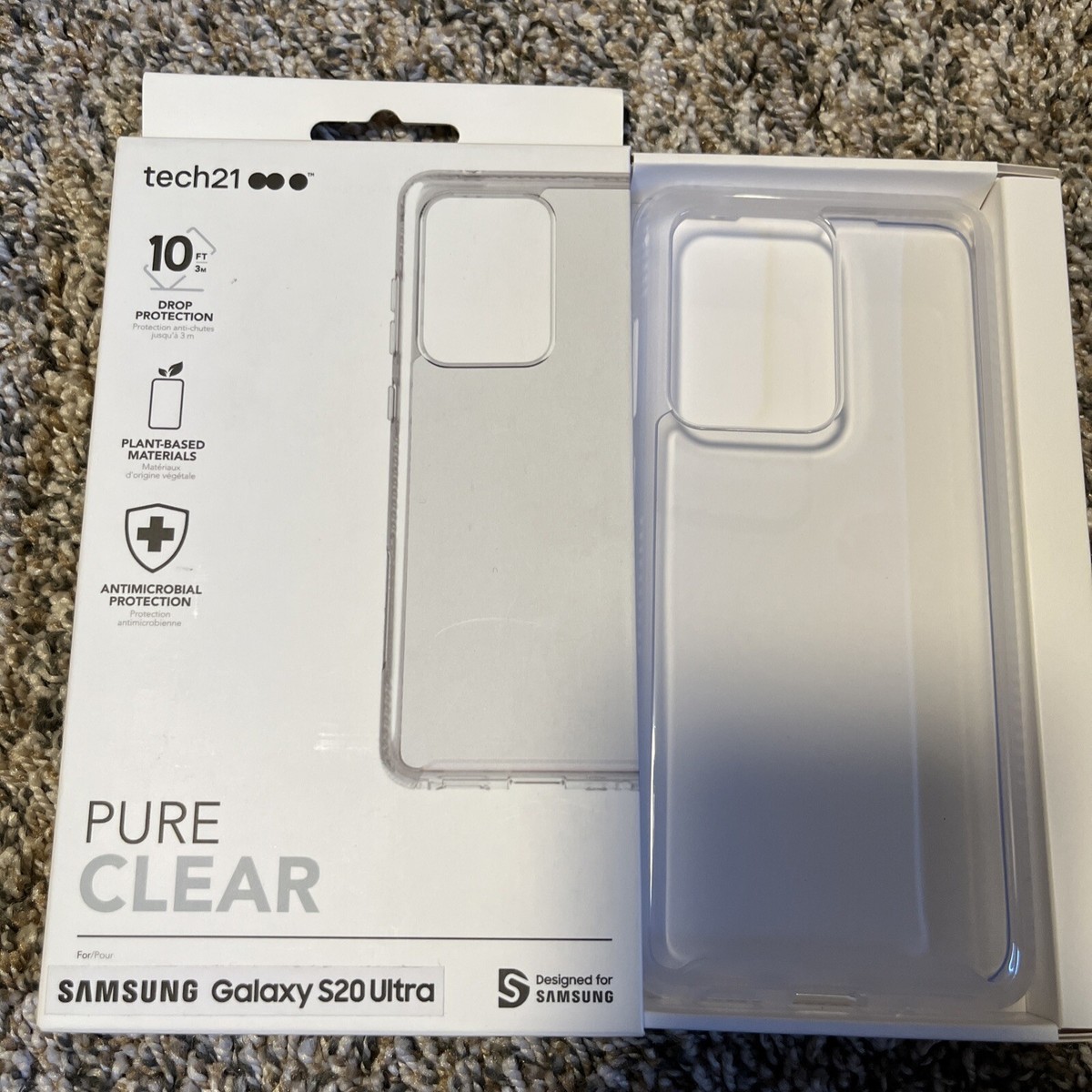 Tech21 Evo Check Series Case for the Samsung Galaxy S20 Ultra Clear