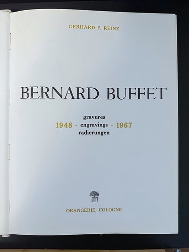 Bernard Buffet Engravings 1948 - 1967, Gerhard F. Reinz - Limited Ed HC Book - Picture 2 of 15