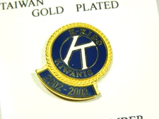 Vintage Kiwanis Club Pin K Kids Gold Plated 2002 2003 Organization Service Club