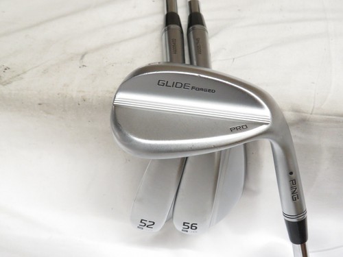 Used Ping Glide Forged Pro Black Dot 52* 56* 60* Wedge Set Z-Z 115 Wedge Flex