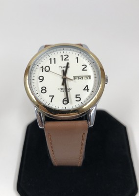 Vintage 1970 Timex Indiglo WR30M Men\'s Quartz Wristwatch USA Gold Tone Vintage 1970 Timex Indiglo WR30M Men main image 3