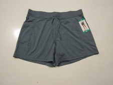 NWT Womens 32 DEGREES HT Porcelain Blue Pocket Shorts Ahtletic Lounge L Large