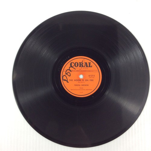 Teresa Brewer With the Lancers 78 rpm Record Let Me Go Lover Coral - Picture 5 of 9