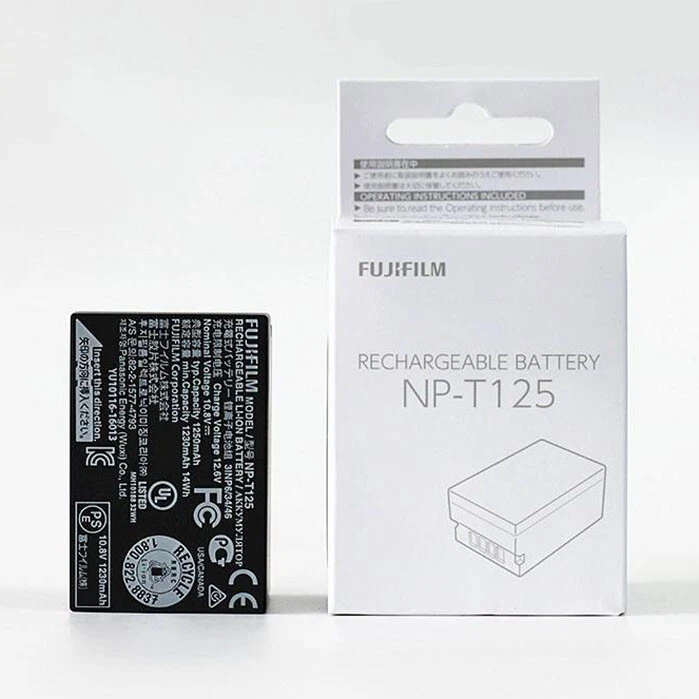 1xNP-T125 Battery 1250mAh For Fuji GFX100 GFX50S GFX50R GFX-50S
