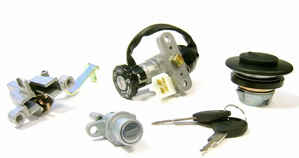 Juego de bloqueo de encendido retro scooter Baotian BT49QT11 QT15 Znen ZN50QT-A Fly Bello Foto 2 de 4