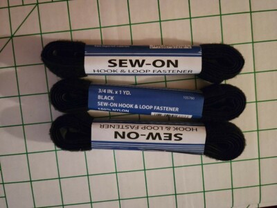 3/4 in. Sew-on Hook &Loop Fasteners. Set of 5