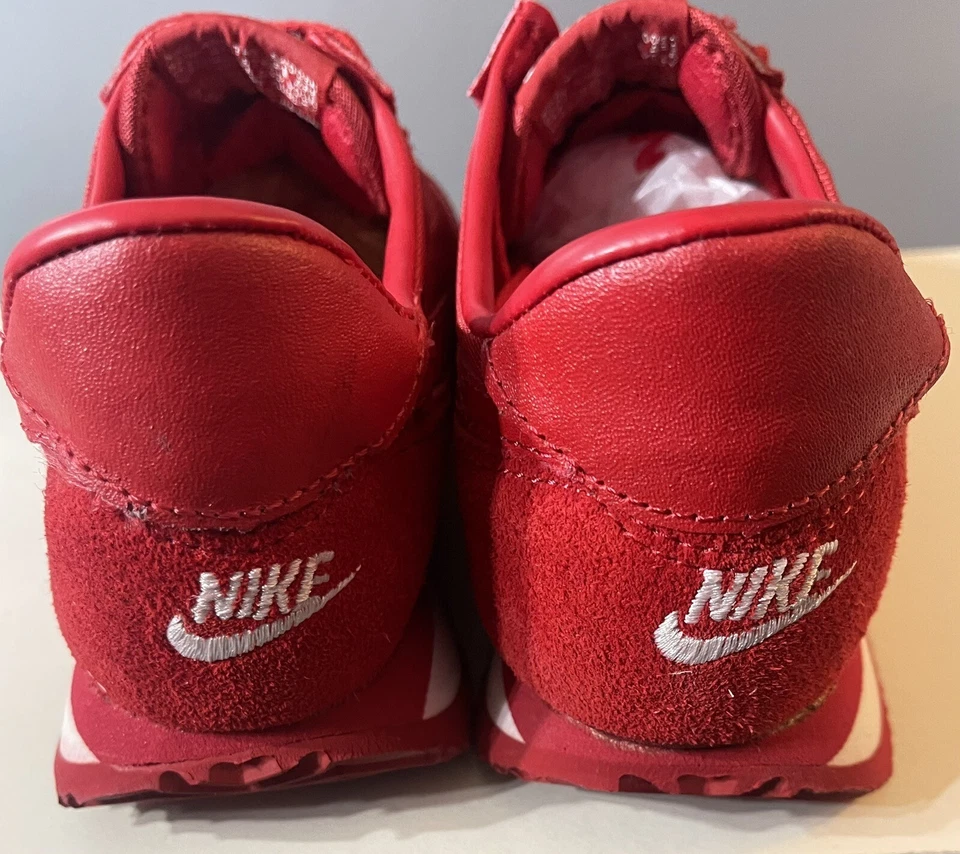 Zapatos para correr Nike Cortez vintage de los años 90, talla 7 rojos, nailon y gamuza ¡nuevos! Foto 4 de 4
