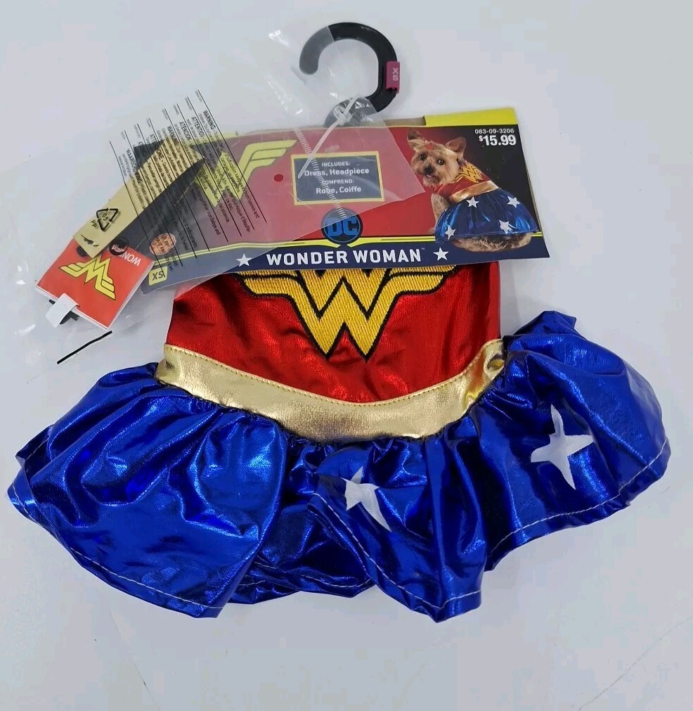 Rubies Pet Shop Wonder Woman Dog Costume Rubies Pet Shop Wonder Woman Dog Costume