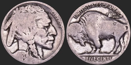 1920 Buffalo Nickel GOOD+ see photos for exact coin you will receive
