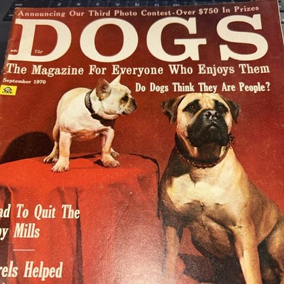 Dogs Monthly Magazine Vintage Issue September 1970  - 9C