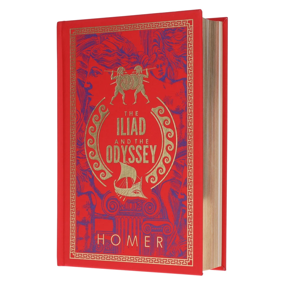 The Iliad and The Odyssey (Leather-bound) by Homer - Fiction - Paperback
