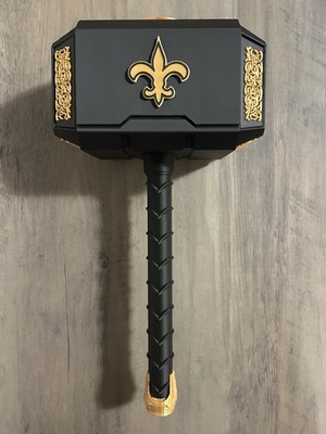 Eclipse Football Saints Themed Mjolnir Thor's Hammer